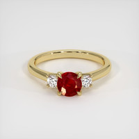 0.75 Ct. Ruby Ring, 10K Yellow Gold 1