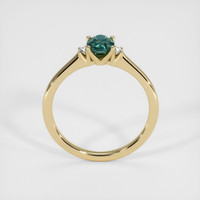 1.07 Ct. Bluish Green Sapphire Ring, 10K Yellow Gold 3