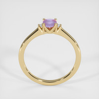 0.74 Ct. Purple Sapphire Ring, 10K Yellow Gold 3