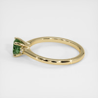 0.88 Ct. Green Sapphire Ring, 10K Yellow Gold 4