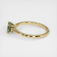 0.77 Ct. Green Sapphire Ring, 10K Yellow Gold 4