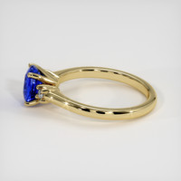 1.14 Ct. Blue Sapphire Ring, 14K Yellow Gold 4
