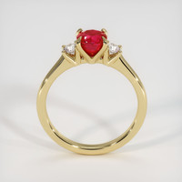 1.09 Ct. Ruby Ring, 14K Yellow Gold 3