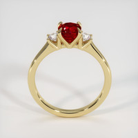 0.75 Ct. Ruby Ring, 14K Yellow Gold 3