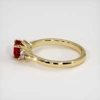 0.75 Ct. Ruby Ring, 14K Yellow Gold 4