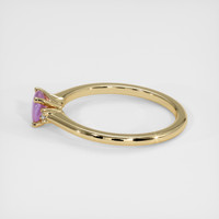 0.74 Ct. Purple Sapphire Ring, 14K Yellow Gold 4