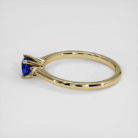 0.60 Ct. Blue Sapphire Ring, 14K Yellow Gold 4