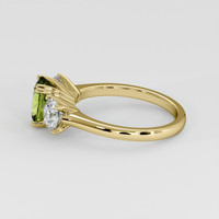 1.90 Ct. Yellowish Green Sapphire Ring, 14K Yellow Gold 4