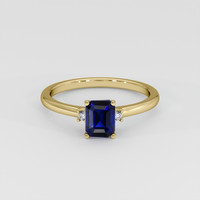 1.17 Ct. Blue Sapphire Ring, 14K Yellow Gold 1