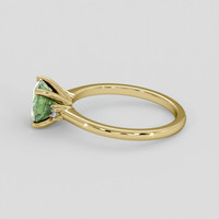 1.31 Ct. Green Sapphire Ring, 14K Yellow Gold 4