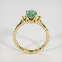 1.42 Ct. Bluish Green Sapphire Ring, 14K Yellow Gold 3