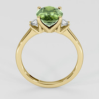 3.03 Ct. Green Sapphire Ring, 14K Yellow Gold 3
