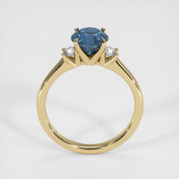 1.56 Ct. Blue Sapphire Ring, 14K Yellow Gold 3