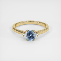 0.90 Ct. Sapphire Ring, 14K Yellow Gold 1