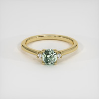 0.65 Ct. Sapphire Ring, 14K Yellow Gold 1