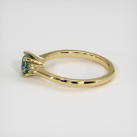 0.65 Ct. Sapphire Ring, 14K Yellow Gold 4
