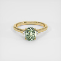 1.40 Ct. Sapphire Ring, 14K Yellow Gold 1