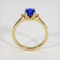 1.14 Ct. Blue Sapphire Ring, 18K Yellow Gold 3