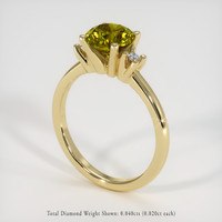 1.37 Ct. Sapphire Ring, 18K Yellow Gold 2