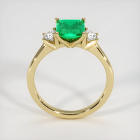 1.33 Ct. Emerald Ring, 18K Yellow Gold 3