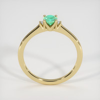 0.41 Ct. Emerald Ring, 18K Yellow Gold 3