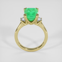 3.31 Ct. Emerald Ring, 18K Yellow Gold 3