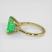 3.31 Ct. Emerald Ring, 18K Yellow Gold 4