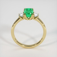 1.70 Ct. Emerald Ring, 18K Yellow Gold 3