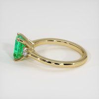 1.22 Ct. Emerald Ring, 18K Yellow Gold 4