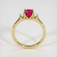 0.75 Ct. Ruby Ring, 18K Yellow Gold 3