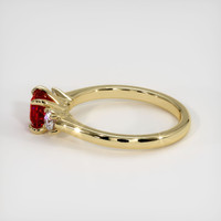 0.75 Ct. Ruby Ring, 18K Yellow Gold 4