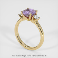 1.49 Ct. Sapphire Ring, 18K Yellow Gold 2