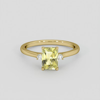 1.44 Ct. Yellow Sapphire Ring, 18K Yellow Gold 1