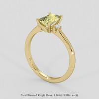 1.44 Ct. Yellow Sapphire Ring, 18K Yellow Gold 2
