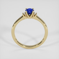 0.60 Ct. Blue Sapphire Ring, 18K Yellow Gold 3