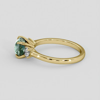 1.55 Ct. Bi Color Sapphire Ring, 18K Yellow Gold 4