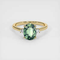 1.53 Ct. Sapphire Ring, 18K Yellow Gold 1