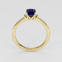 1.17 Ct. Blue Sapphire Ring, 18K Yellow Gold 3