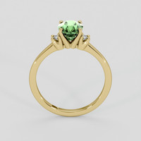 1.49 Ct. Green Sapphire Ring, 18K Yellow Gold 3