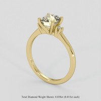 1.28 Ct. Yellow Sapphire Ring, 18K Yellow Gold 2