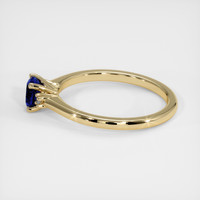 0.51 Ct. Sapphire Ring, 18K Yellow Gold 4