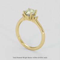 1.18 Ct. Yellow Sapphire Ring, 18K Yellow Gold 2