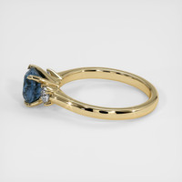 1.56 Ct. Blue Sapphire Ring, 18K Yellow Gold 4
