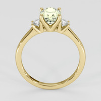 1.44 Ct. Yellowish Green Sapphire Ring, 18K Yellow Gold 3