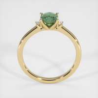 0.99 Ct. Green Sapphire Ring, 18K Yellow Gold 3