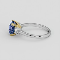 3.00 Ct. Color Change Spinel Ring, 18K Yellow & White 4