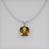 1.61 Ct. Gemstone Pendant, Platinum 950 1