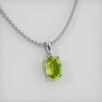 1.55 Ct. Gemstone Pendant, Platinum 950 2