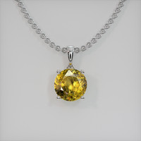 2.10 Ct. Gemstone Pendant, Platinum 950 1