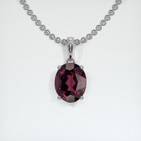 2.83 Ct. Gemstone Pendant, Platinum 950 1